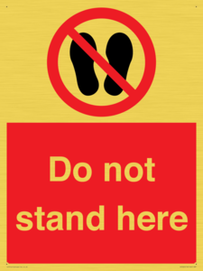 Do not stand here